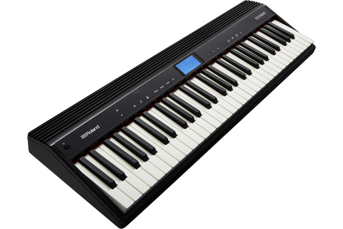 Roland GO:PIANO Portable 61-Key Digital Piano with Music Rest - Black - Bananas at Large®