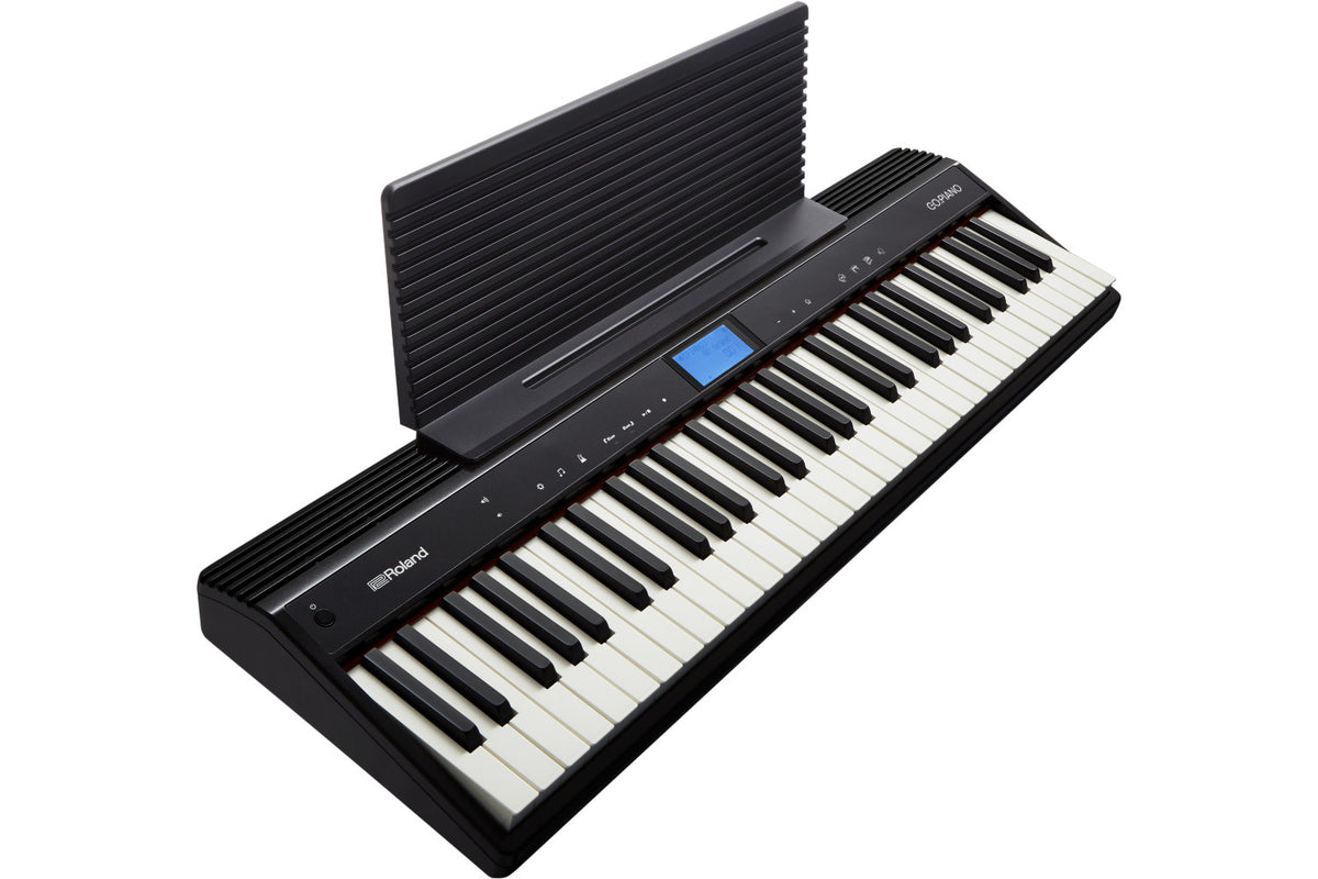 Roland GO:PIANO Portable 61-Key Digital Piano with Music Rest - Black - Bananas at Large®