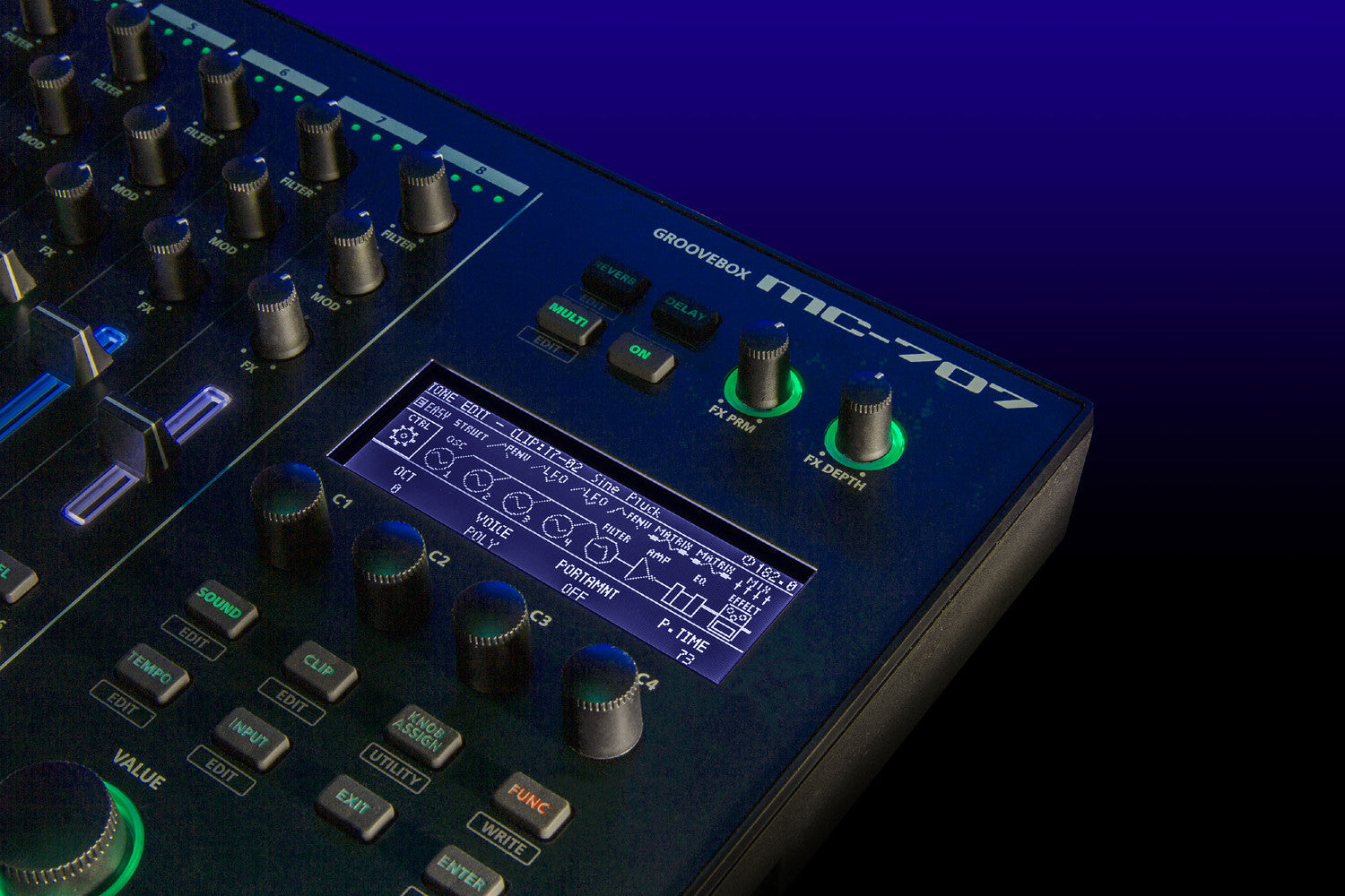 Roland MC-707 Groovebox – Bananas at Large® Musical Instruments & Pro Audio