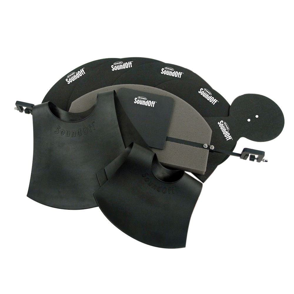 Evans SoundOFF 8-Piece Drum Kit Mute Pack - Standard Box Set - Bananas at Large®