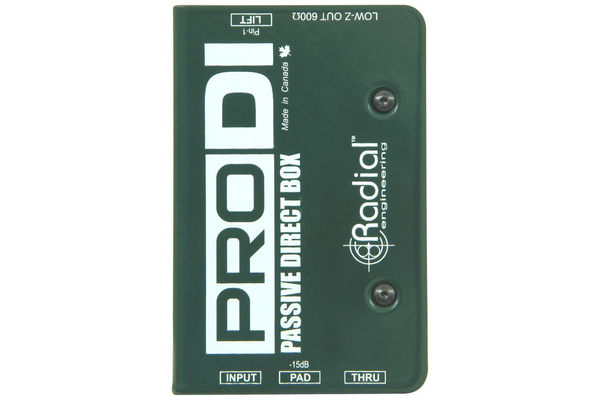 Radial ProDI Passive Direct Box – Bananas At Large Inc.® Musical
