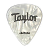 Taylor - 80712 - Celluloid Guitar Picks (12 Pack) - 351 Shape (0.46mm) - White Pearl