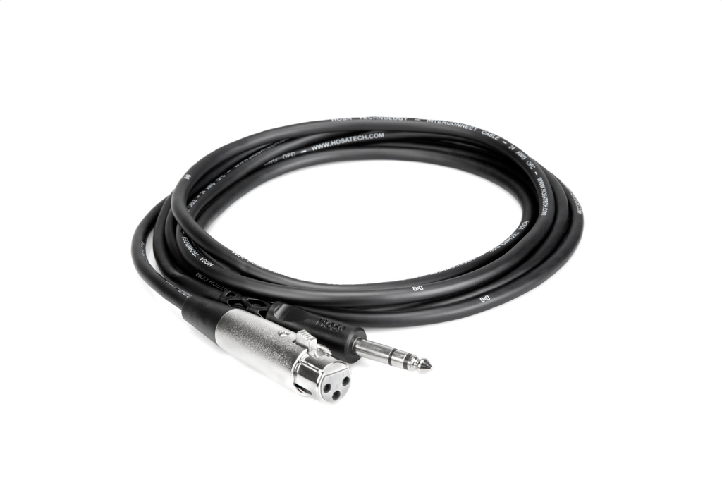 Hosa Balanced Interconnect Cable, 1/4 in. to XLR - 10 ft.