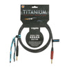 Klotz Inst Cable Titanium Instrument Cable, Straight to Straight, 1/4 in. to 1/4 in. - 15 ft.