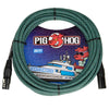 Pig Hog Woven Microphone XLR Cable - Tahitian Blue - 20 ft.