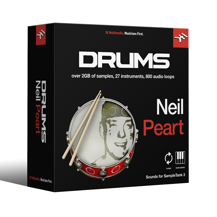 IK Multimedia IN-NPDR-DID-IN ST3 - Neil Peart Drums Loops & Kits of Neil Peart [Download] - Bananas At Large®