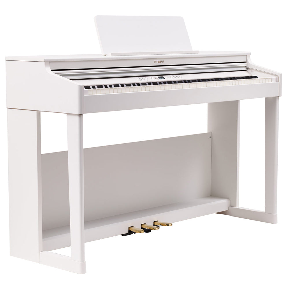 Roland RP-701 Digital Upright Piano w/ Stand and Bench - White