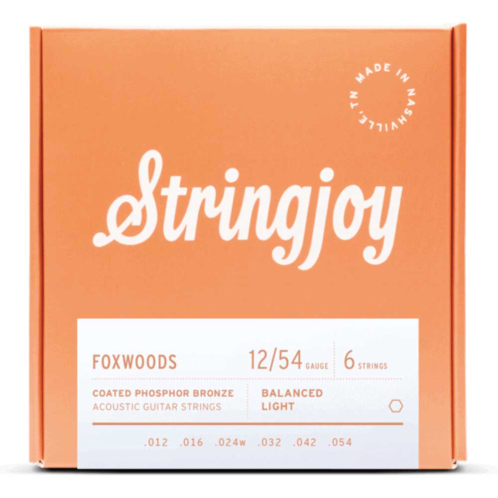 Stringjoy Foxwoods | Light Gauge (12-54) Coated Phosphor Bronze Acoustic Guitar Strings - Bananas at Large®