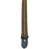 Perris Hootananny Pattern 2 in. Guitar Strap - Yellow and Brown