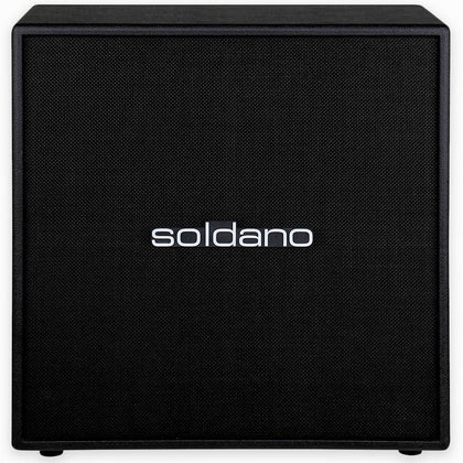 Soldano 4x12 Straight Classic Cabinet - Black Tolex - Black Grille
