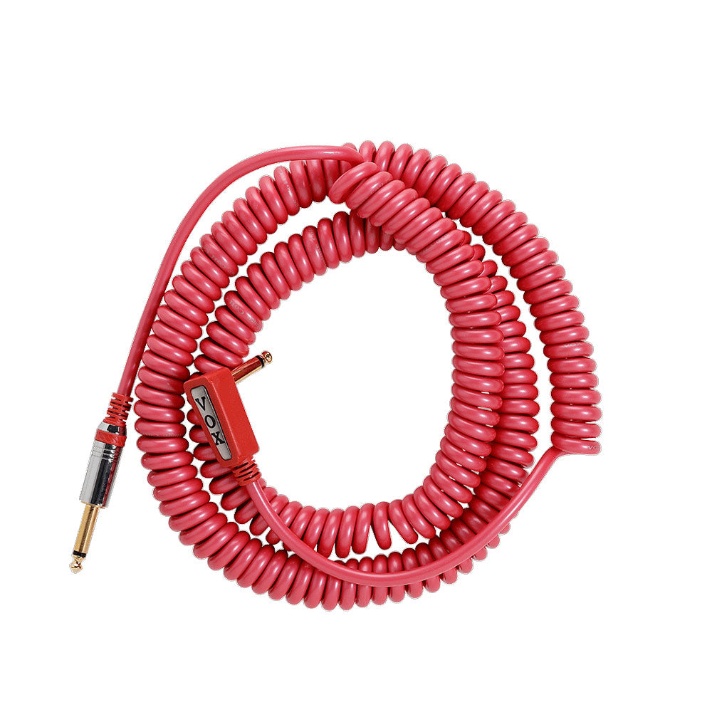 VOX VCC Vintage Coiled Cable with Mesh Bag- 29.5 ft. - Red