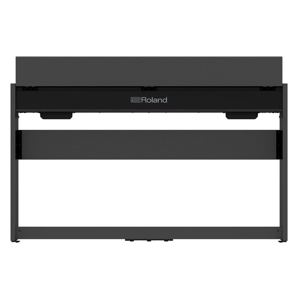 Roland F-107 Digital Upright Piano with Stand, Bench, and Pedals - Black - Bananas at Large®