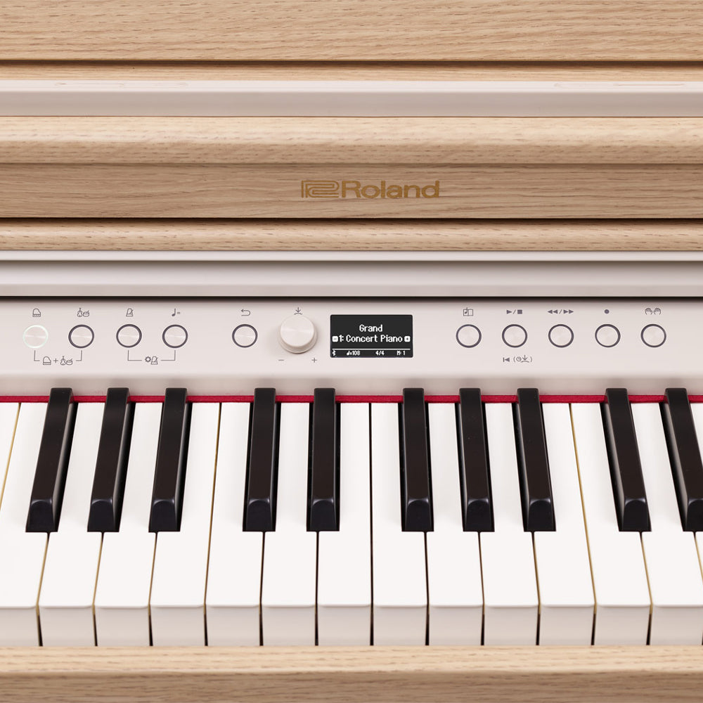 Roland RP-701 Digital Upright Piano with Stand and Bench - Light Oak