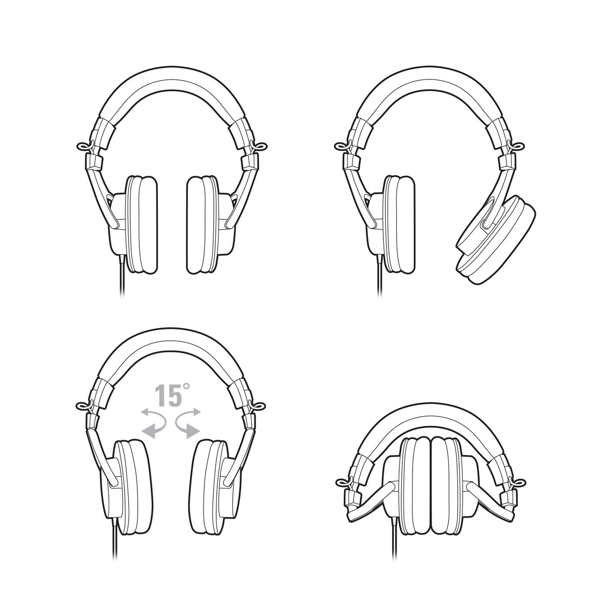 Audio-Technica ATH-M30x Professional Monitor Headphones - Bananas at Large®