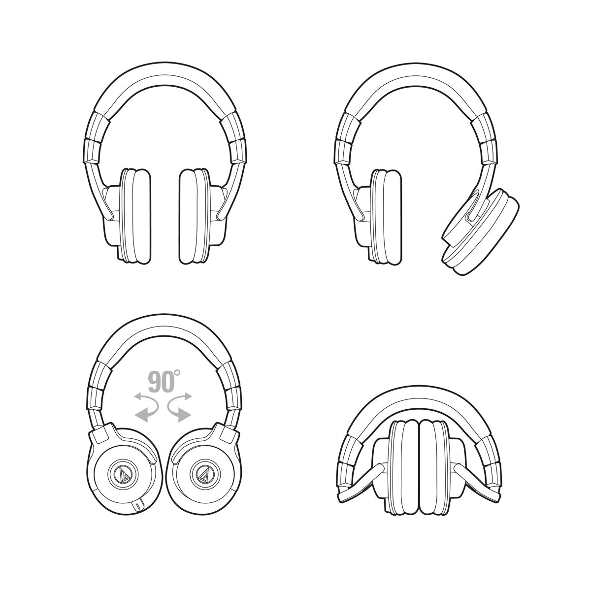 Audio-Technica ATH-M40x Professional Monitor Headphones - Bananas at Large®
