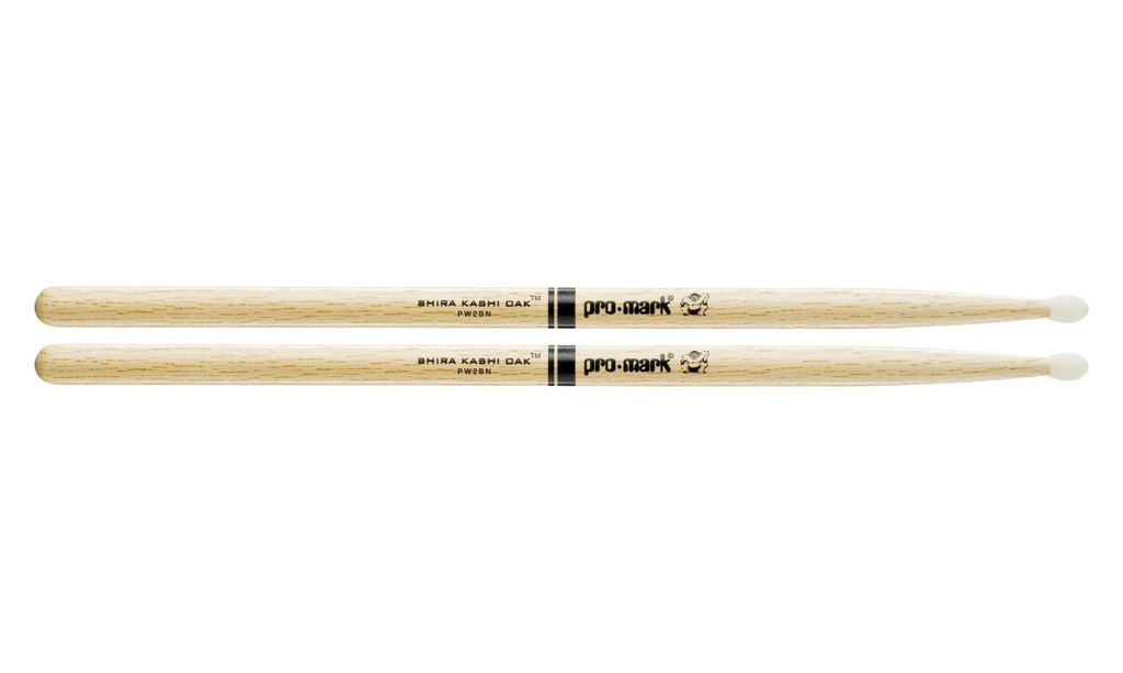 ProMark Shira Kashi Oak 2B Nylon Tip drum sticks - Bananas at Large