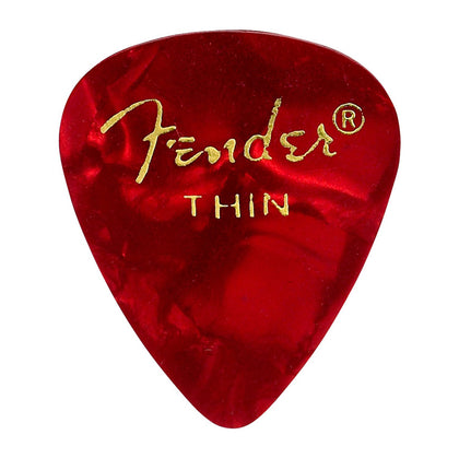 Fender 351 Shape Premium Picks - 12 Count Pack - Red Moto