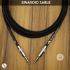Sinasoid Signature Slate 10ft Instrument Cable G&H Straight to Angle NG White