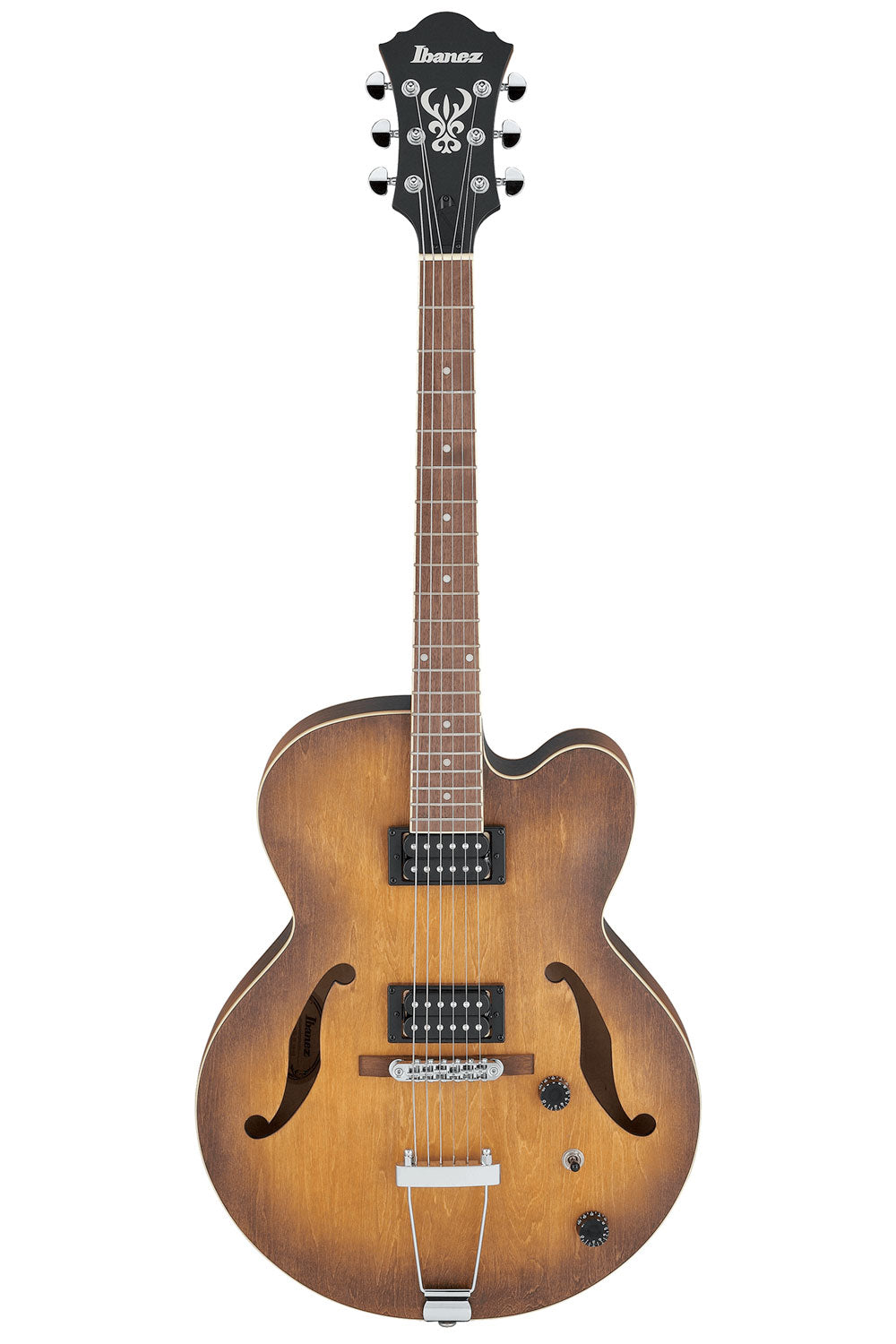 Ibanez AF55 Artcore Hollow Body Electric Guitar with Infinity R Pickups - Tobacco Flat