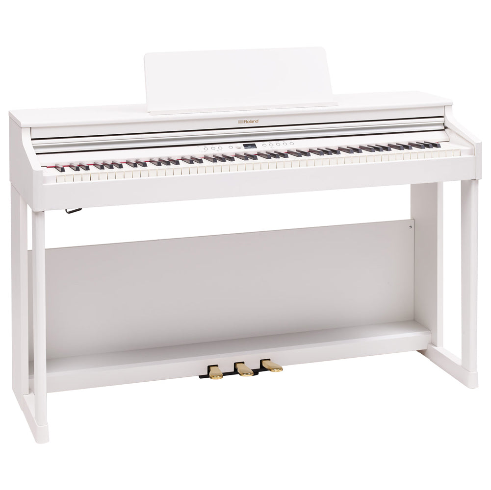 Roland RP-701 Digital Upright Piano w/ Stand and Bench - White
