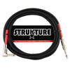 Strukture PRO157GR Straight to Angle Instrument Cable - Black - 15 ft.