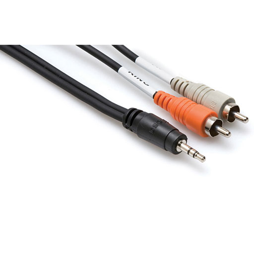Hosa CMR-206 Stereo Breakout, 3.5mm TRS To Dual RCA - 6 ft - Bananas at Large®