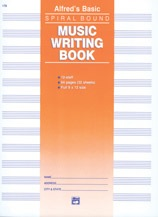 Alfred 12 Stave Music Writing Book, Spiral-Bound Manuscript