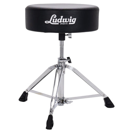 Ludwig Pro Series Drum Throne with Round Seat - Black