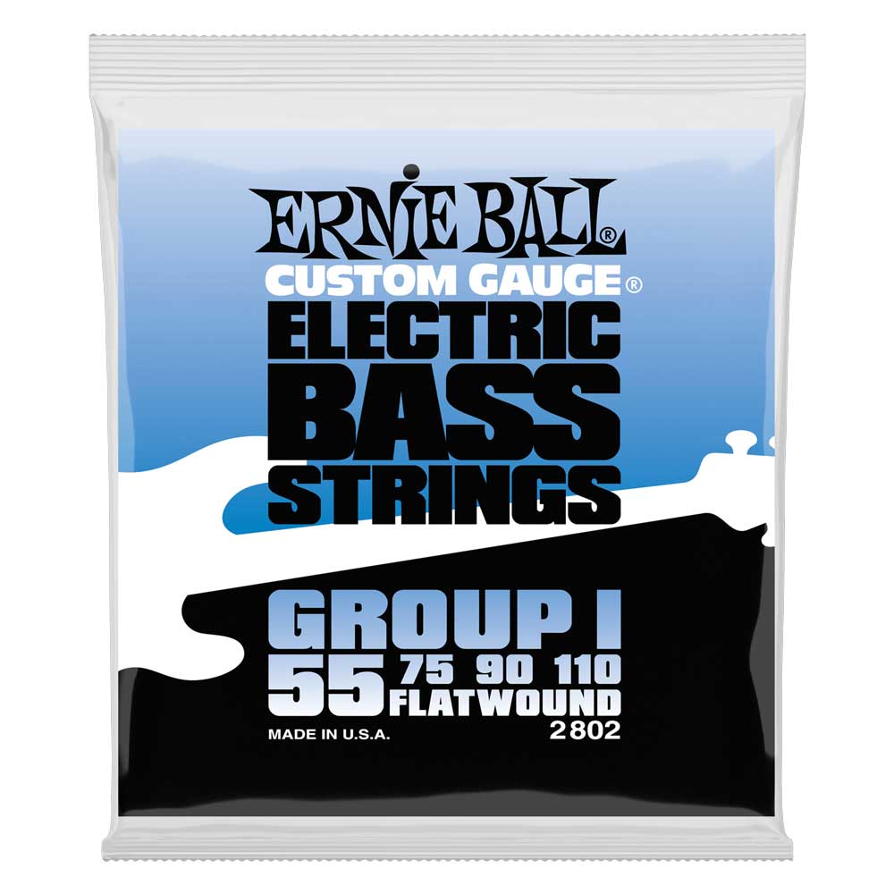 Ernie Ball - 2802 - Electric Bass String Set - Flat Wound Group I 55-110
