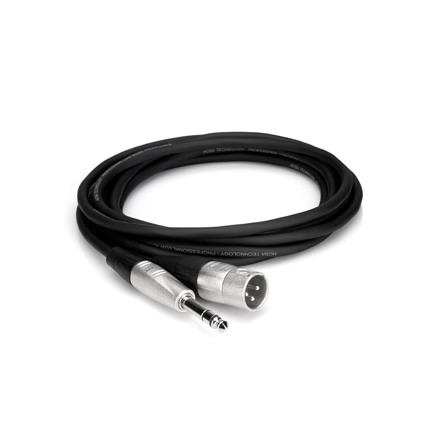 Hosa HSX-005 Pro Balanced Interconnect REAN 1/4 in TRS to XLR3M - 5 ft.