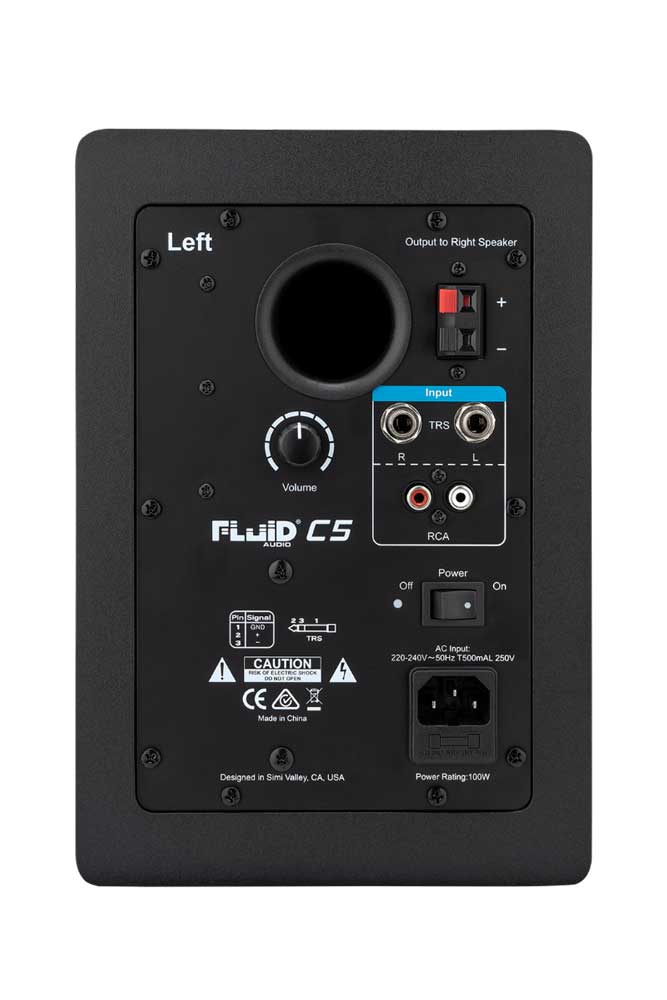 Fluid Audio C5 2-Way 5 in. Powered Reference Monitor (Pair)