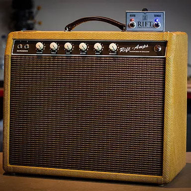 Rift Amplification  PR6 6w 1x12” combo, choice of blackface or brownface circuits. Reverb and tremolo