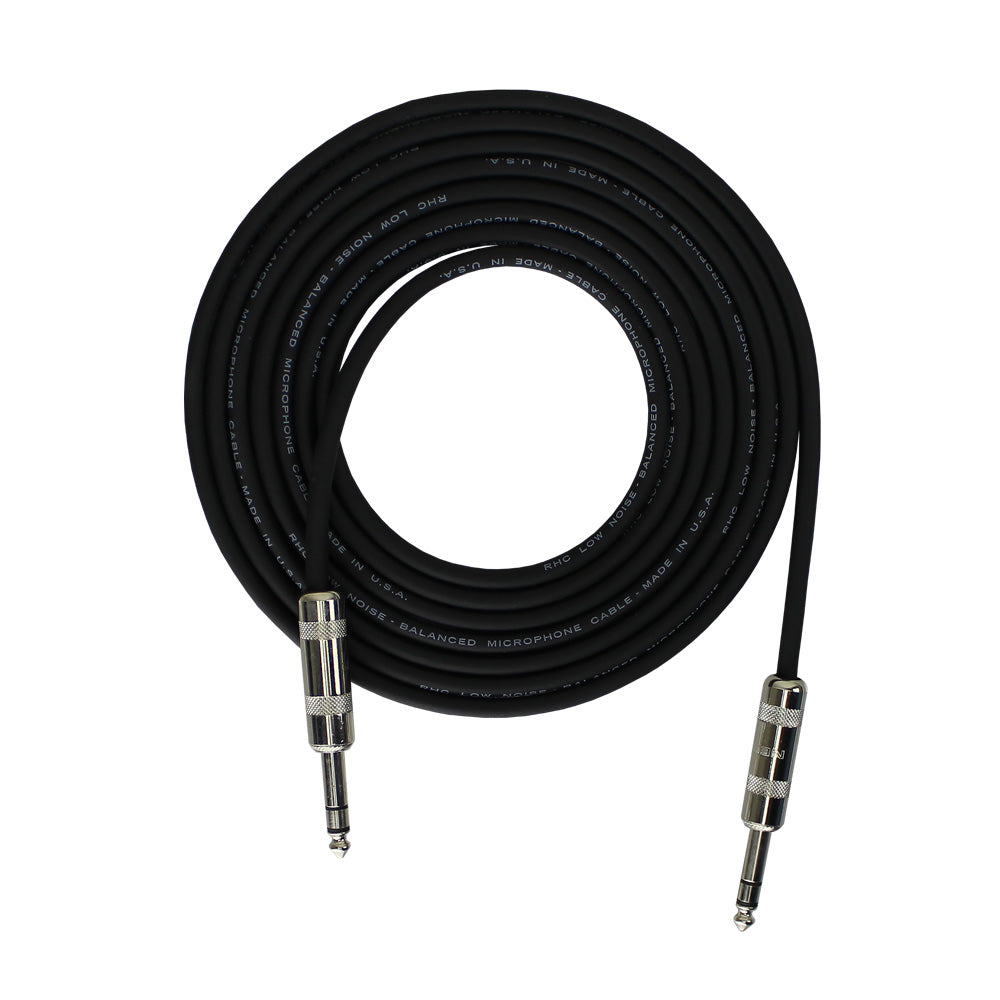 ProFormance USA 1/4in TRS - 1/4in TRS Balanced Line Cable - 15 ft.