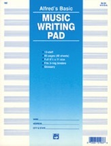 Alfred 12 Stave Music Writing Pad
