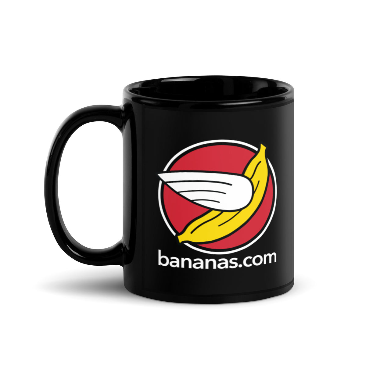 Bananas at Large® Black Glossy Mug - Icon Logo