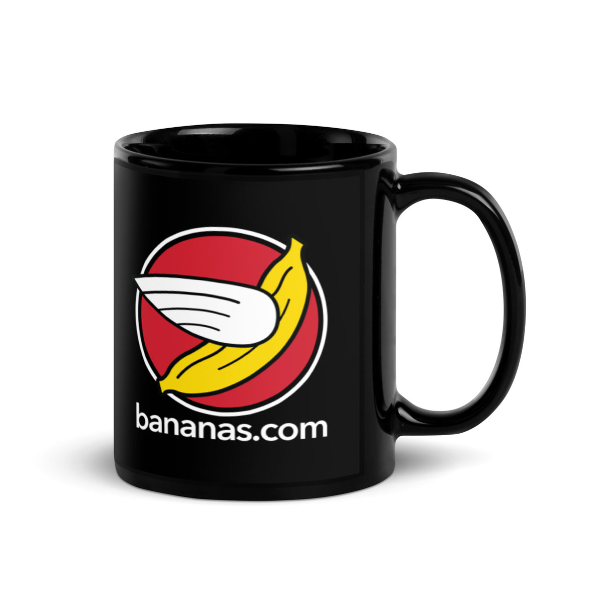 Bananas at Large® Black Glossy Mug - Icon Logo