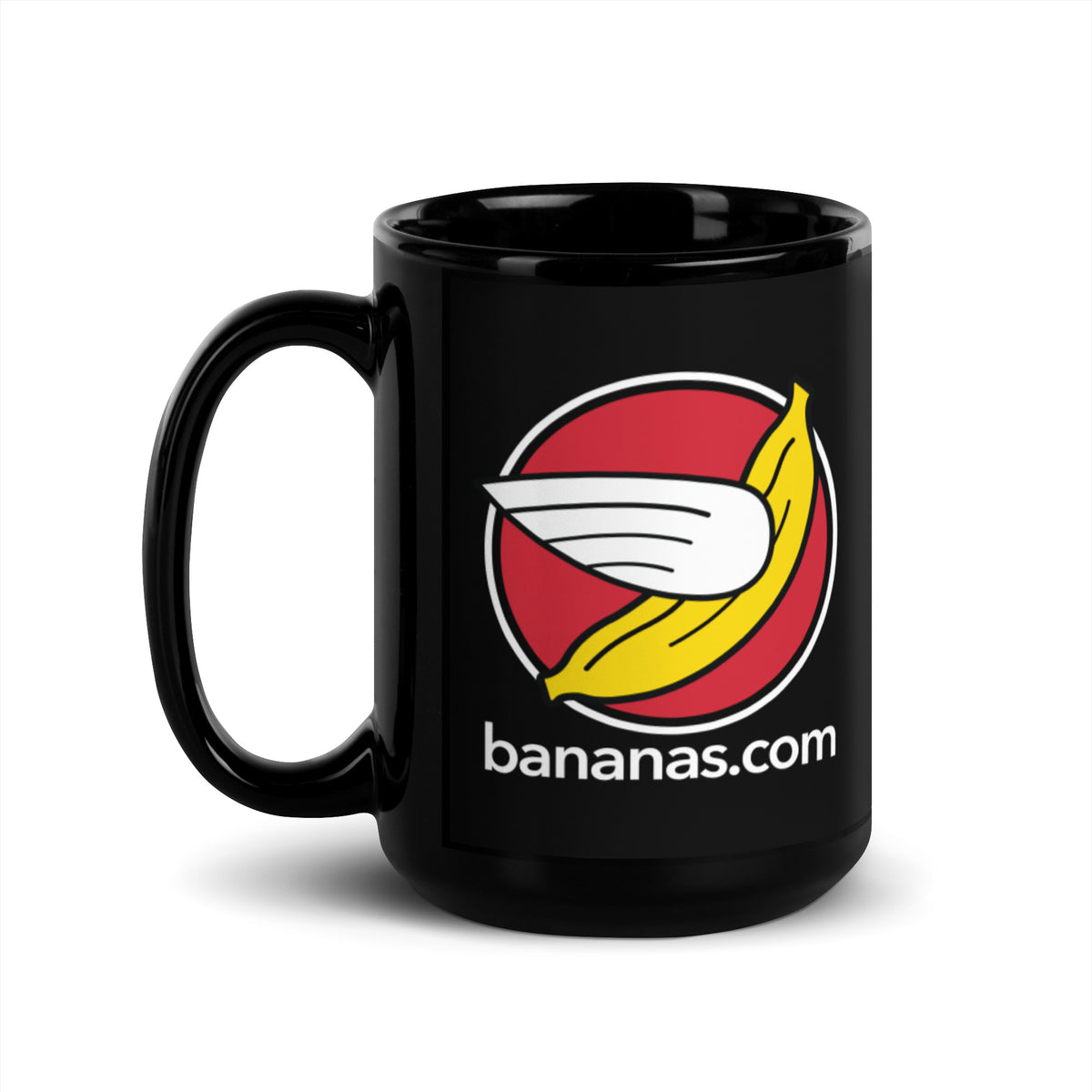 Bananas at Large® Black Glossy Mug - Icon Logo