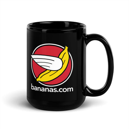 Bananas at Large® Black Glossy Mug - Icon Logo
