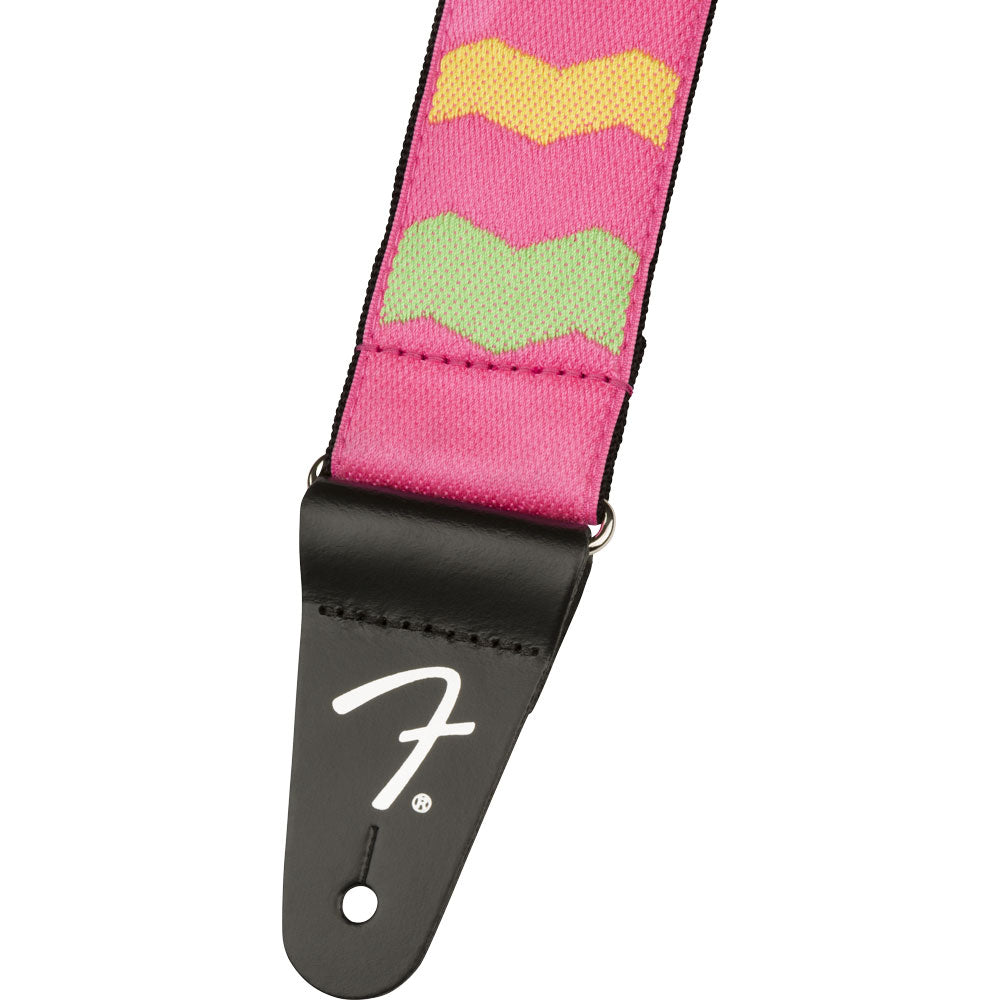 Fender MonoNeon Woven Strap, Neon Pink, 2