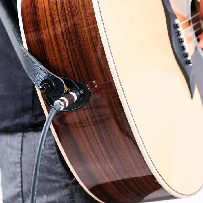 Music Nomad Acousti-Lok Strap Lock Adapter for Taylor Guitars with 9-Volt End Pin Battery Pack - Bananas at Large®