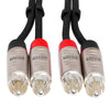 HOSA HRR-015X2 Pro Stereo Interconnect Cable Dual REAN RCA to Same - 15 ft.