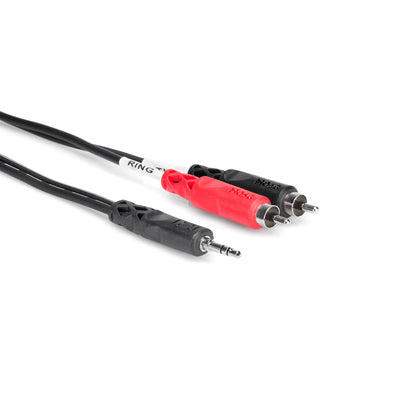 Hosa Stereo Breakout 3.5mm TRS to Dual RCA, 15ft