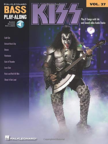 Hal Leonard Bass Play Along Kiss Vol 27 w/CD