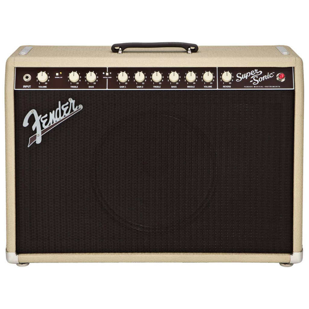 Fender Super-Sonic 22 Combo Amp - Blonde and Oxblood - Bananas At Large®
