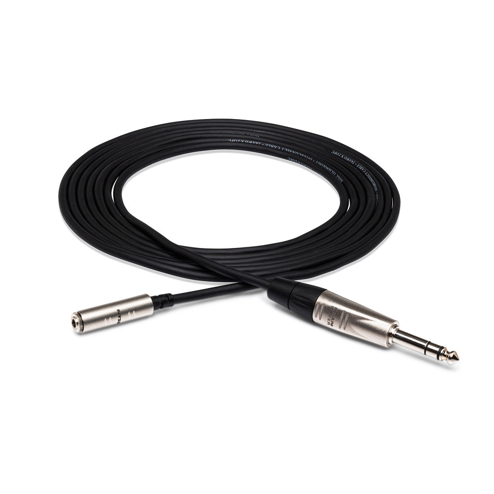 Hosa Pro HXMS-010 Headphone Adapter Cable, REAN 3.5mm TRS to 1/4in TRS - 10ft - Bananas at Large®