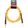 Strukture SC10NO Straight to Straight Instrument Cable - Woven Neon Orange - 10 ft.