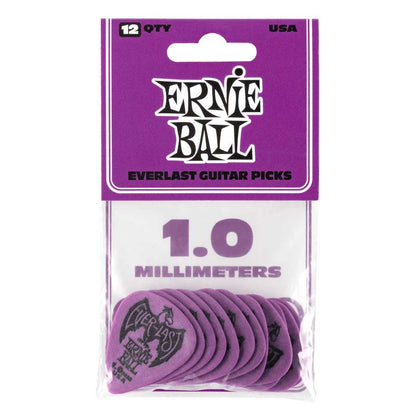 Ernie Ball - P09193 -  Purple Everlast Guitar Picks (12 pack) - Standard - Heavy (1.0mm)
