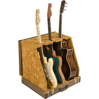 Fender Classic Series Case Stand - 3 Guitar, Brown