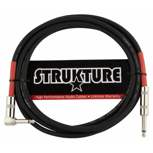 Strukture PRO207GR Straight to Angle Instrument Cable - Black - 20 ft.