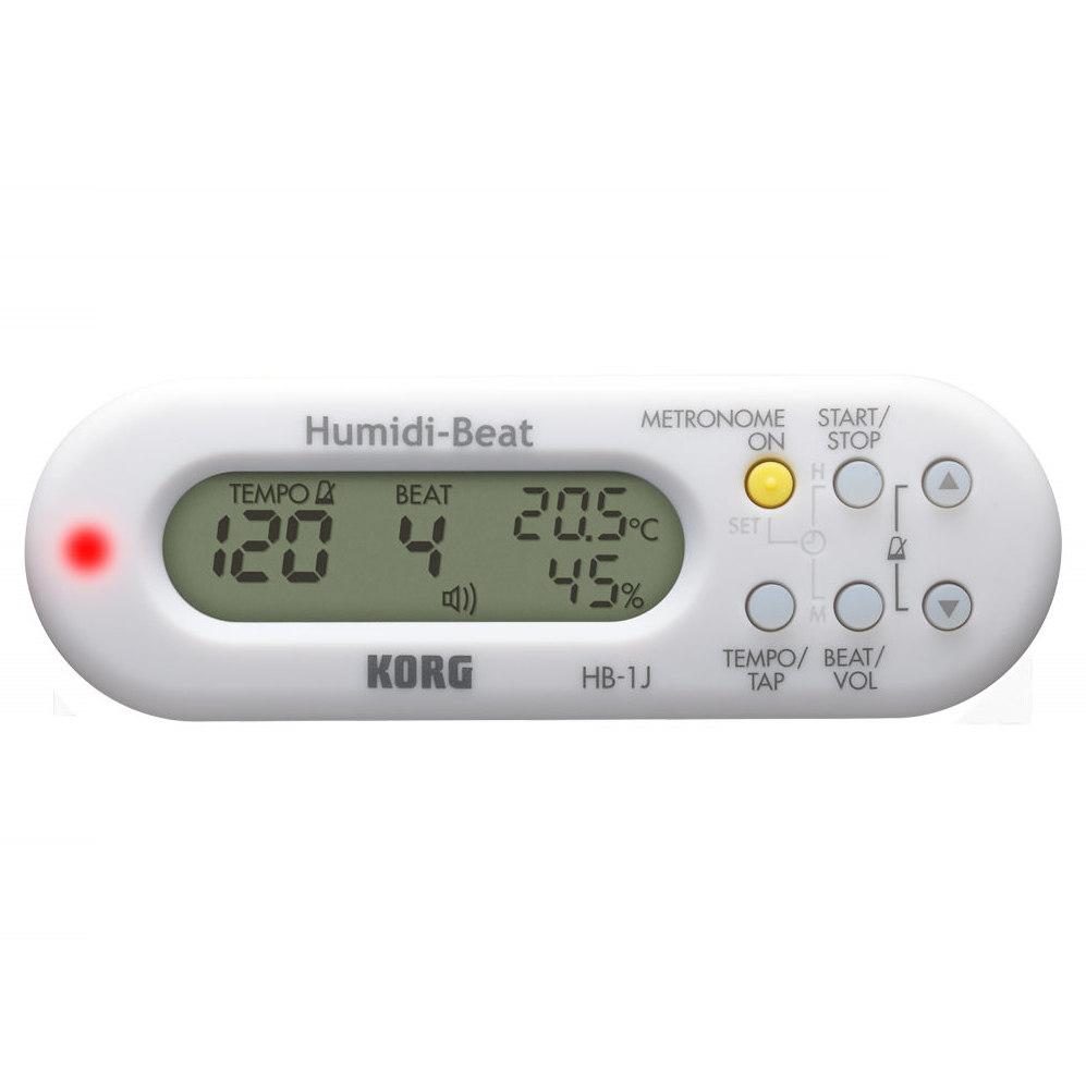 Korg HB-1 Humidi-Beat Metronome with Humidity/Temperature Detector - White